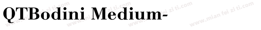 QTBodini Medium字体转换